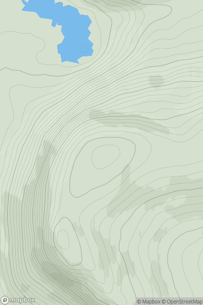 Thumbnail image for Ceann Garbh [Loch Broom to Strath Oykel] showing contour plot for surrounding peak